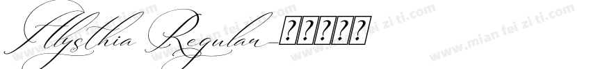 Alysthia Regular字体转换